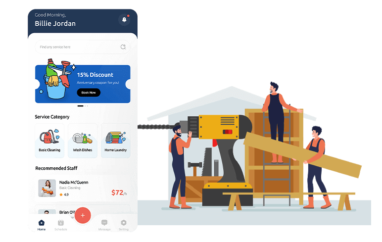 On-Demand Carpenter App Development Company